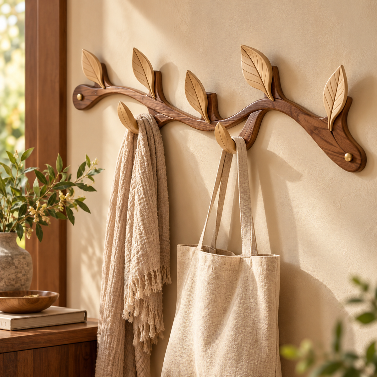 oiduoai® LeafLine Hidden Wall Hooks