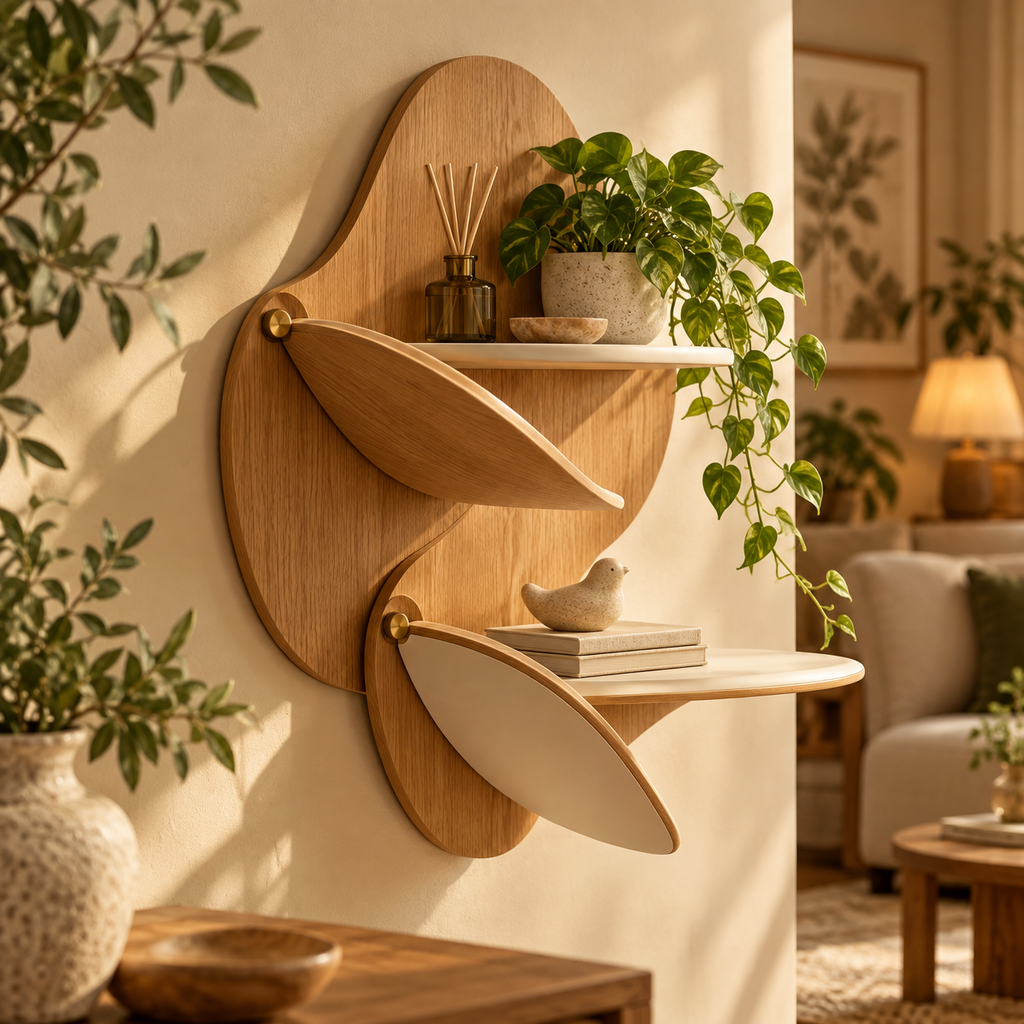 oiduoai® PetalFold Wall Shelf