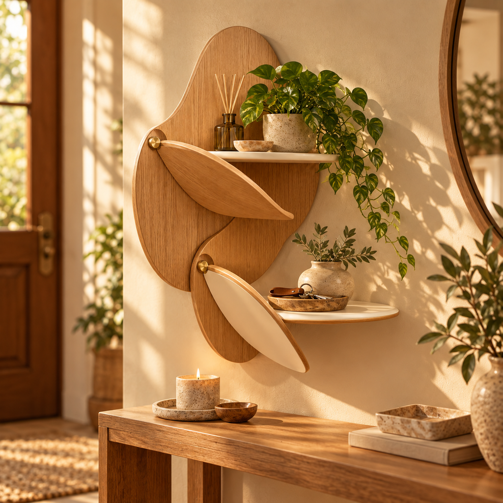 oiduoai® PetalFold Wall Shelf